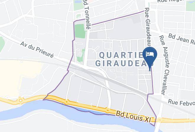 Indre Et Loire - Hotel Ibis Tours Centre Giraudeau Maps