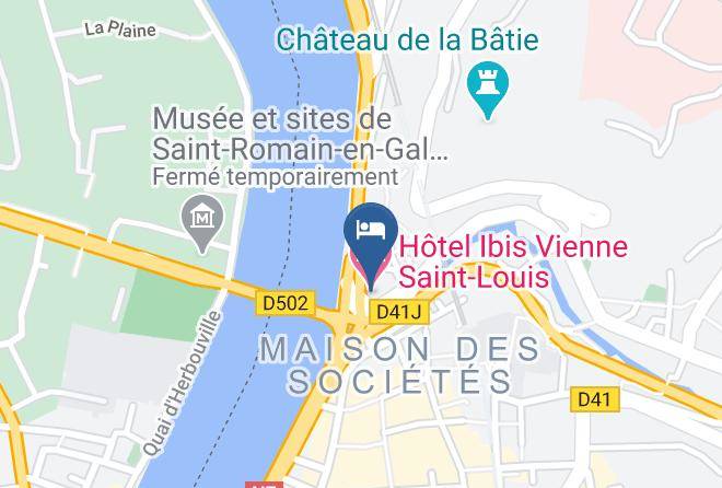 Isere - Hotel Ibis Vienne Saint Louis Maps