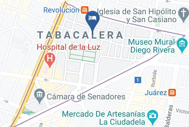 Cuauhtemoc - Hotel Ibiza Maps