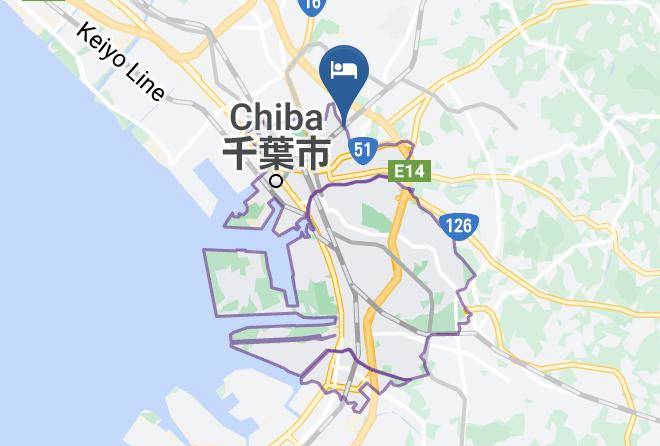 Chiba City Chuo Ward - Hotel Ichihara Club 8 Error Kita Maps