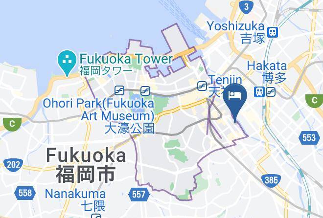 Fukuoka City Chuo Ward - Hotel Ichiraku Maps