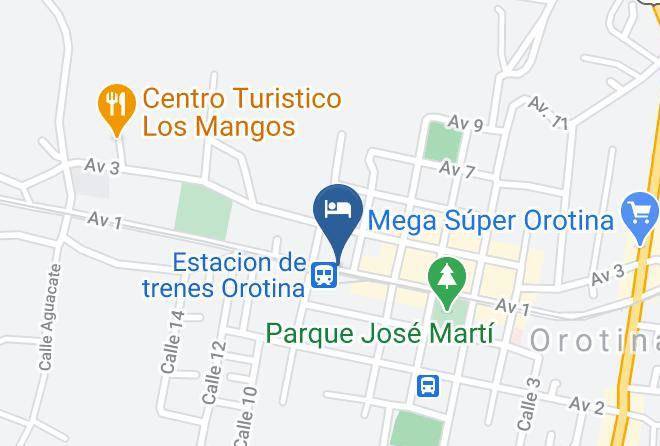 Orotina - Hotel Iguana Verde Maps