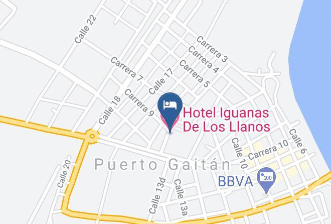 Puerto Gaitan - Hotel Iguanas De Los Llanos Maps