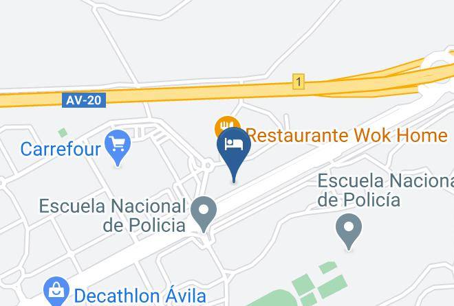 Hotel Ii Castillas Avila Map