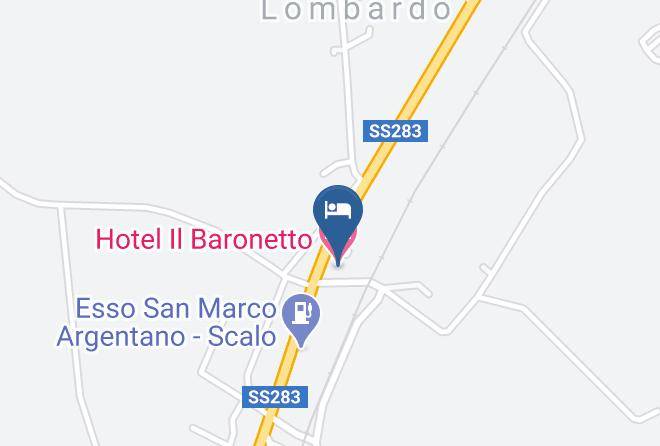 Cosenza - Hotel Il Baronetto Maps
