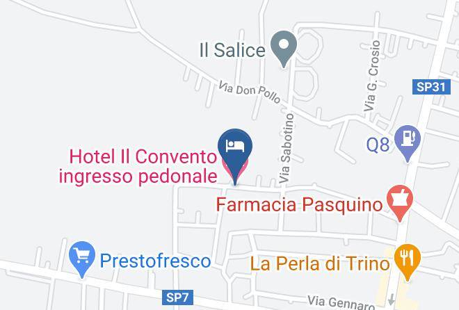 Vercelli - Hotel Il Convento Ingresso Pedonale Maps