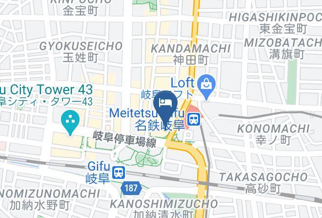 Gifu City - Hotel Il Credo Gifu Maps