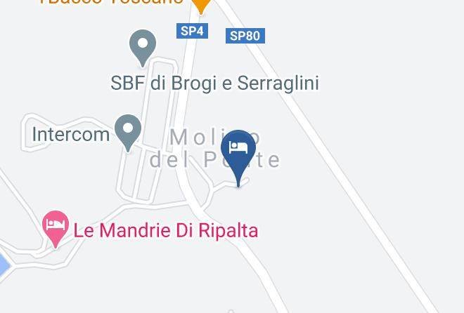Florence - Hotel Il Molino Del Ponte Motorradhotel Toskana Maps