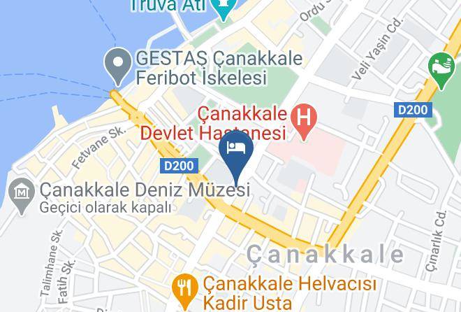 Canakkale Ismet Pasa - Hotel Ilion Maps