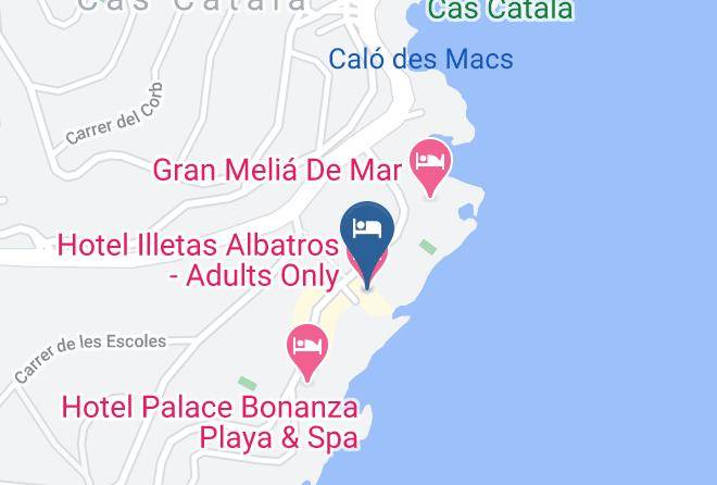 Baleares - Hotel Illetas Albatros Adults Only Maps