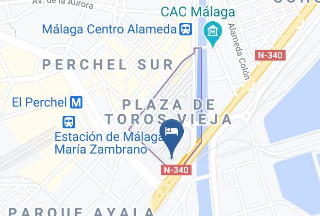 Malaga - Hotel Ilunion Malaga Maps