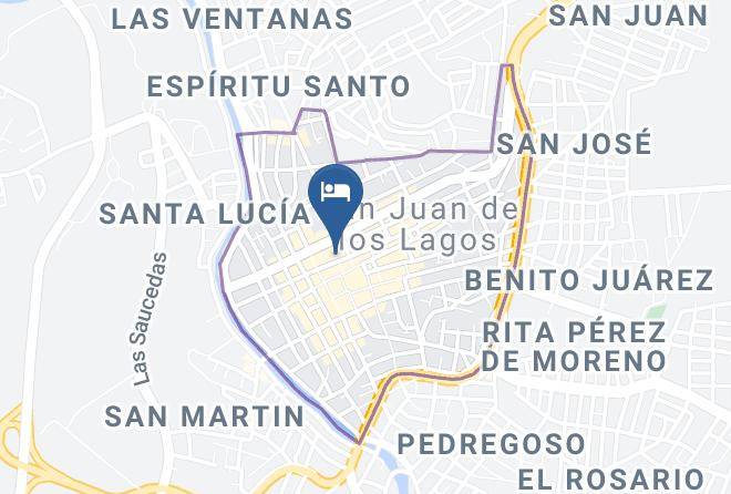 San Juan De Los Lagos - Hotel Impala Maps