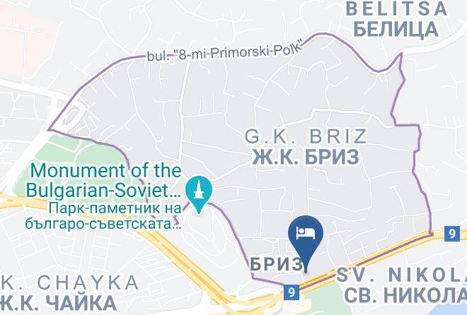 Varna Zhk Briz - Hotel Impala Maps
