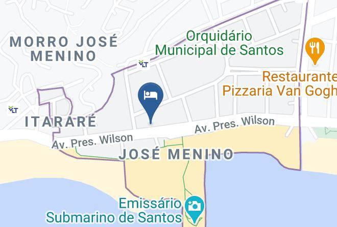 Santos - Hotel Imperador De Santos Maps