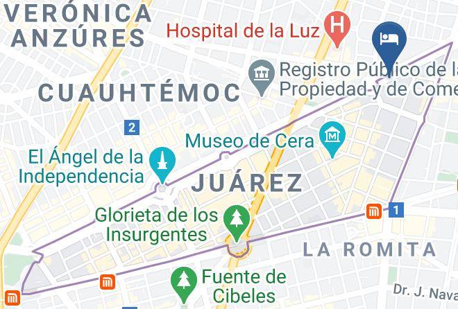Cuauhtemoc - Hotel Imperial Maps