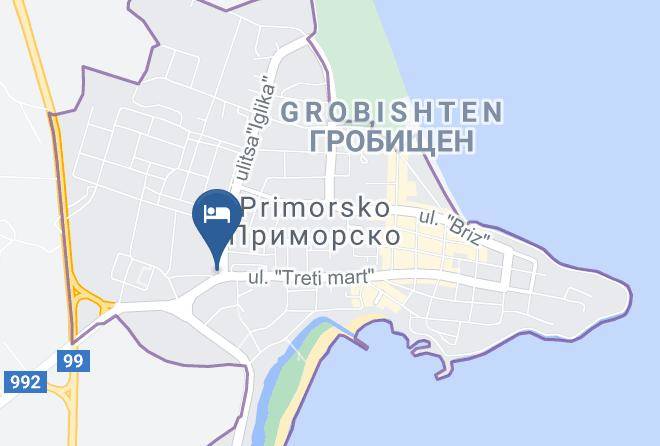 Primorsko - Hotel Imperial Maps
