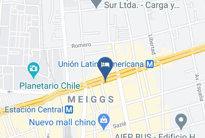 Santiago - Hotel Imperio Maps