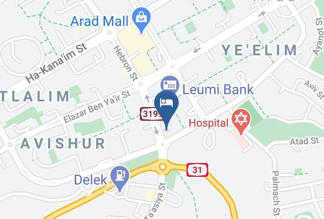 Arad - Hotel Inbar Maps