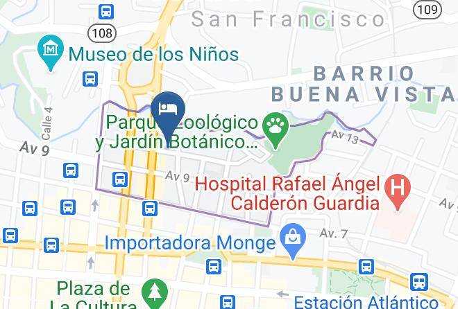 San Jose - Hotel Inca Real Costa Rica Maps