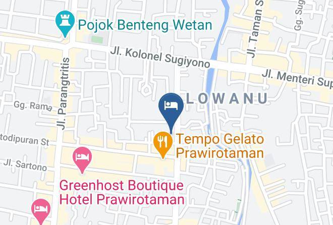 Kota Yogyakarta - Hotel Indah Palace Yogyakarta Maps