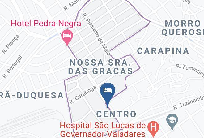 Governador Valadares - Hotel Indaia Maps