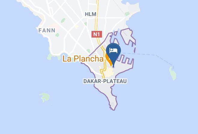 Dakar - Hotel Independance Maps