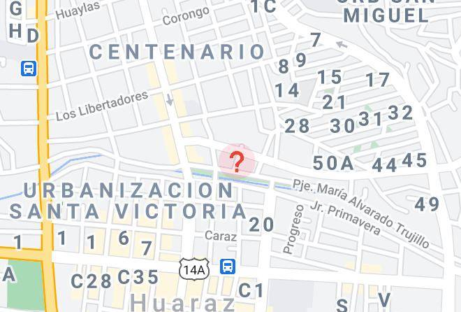 Huaraz - Hotel Independencia Maps