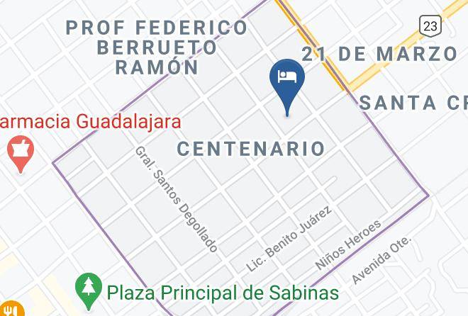 Sabinas - Hotel Independencia Sabinas Maps