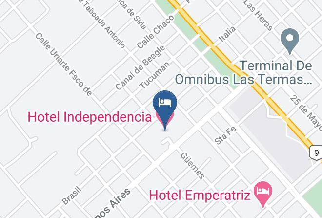 Rio Hondo - Hotel Independencia Maps