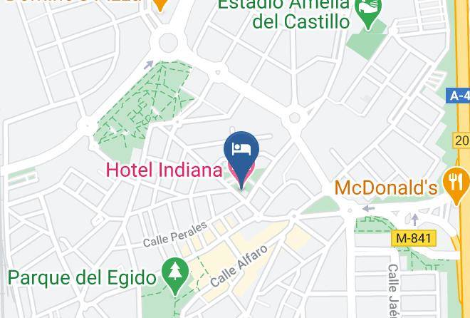 Madrid - Hotel Indiana Maps