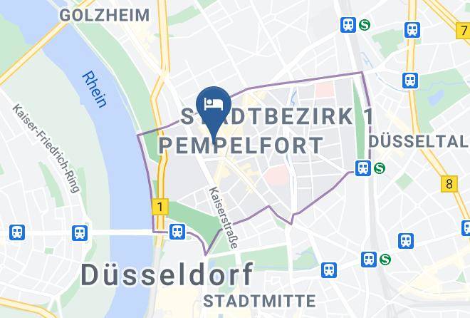 Dusseldorf - Hotel Indigo Dusseldorf Victoriaplatz Maps