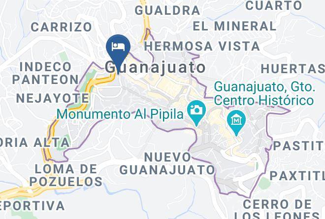 Guanajuato City Centre - Hotel Indigo Guanajuato Maps