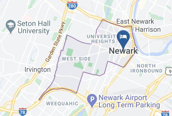 Hotel Indigo Newark Downtown Map