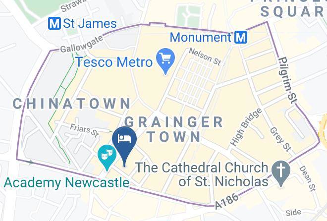 Newcastle Upon Tyne - Hotel Indigo Newcastle Maps