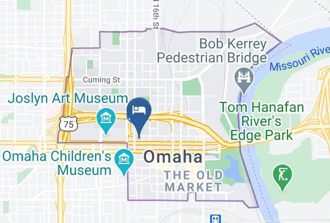 Hotel Indigo Omaha Downtown Map