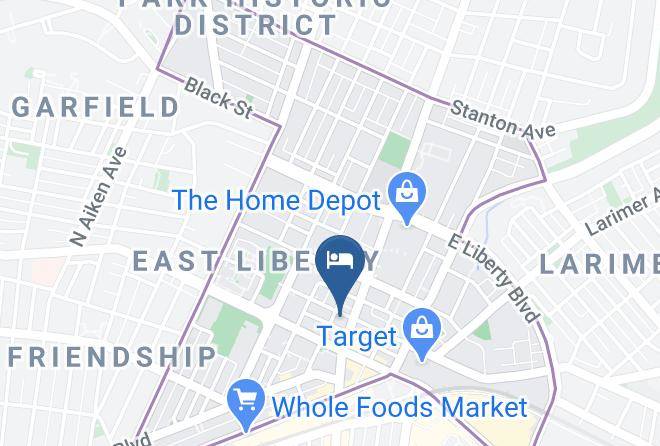 Hotel Indigo Pittsburgh East Liberty Map