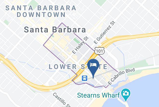 Santa Barbara - Riviera Beach House Maps