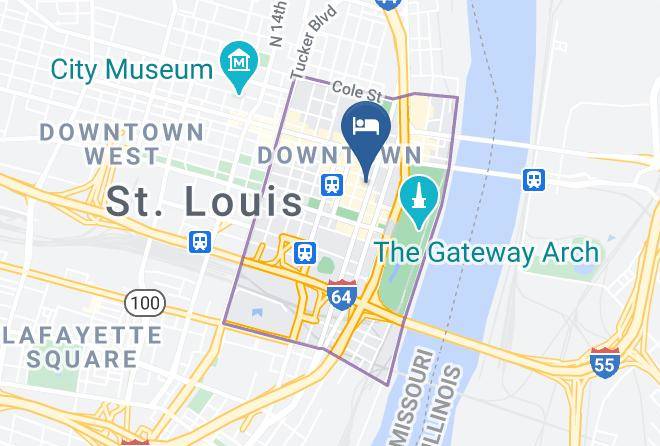 St Louis City - Hotel Indigo St Louis Downtown Maps