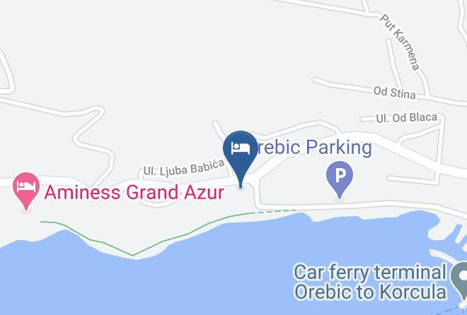 Orebic - Hotel Indijan Maps
