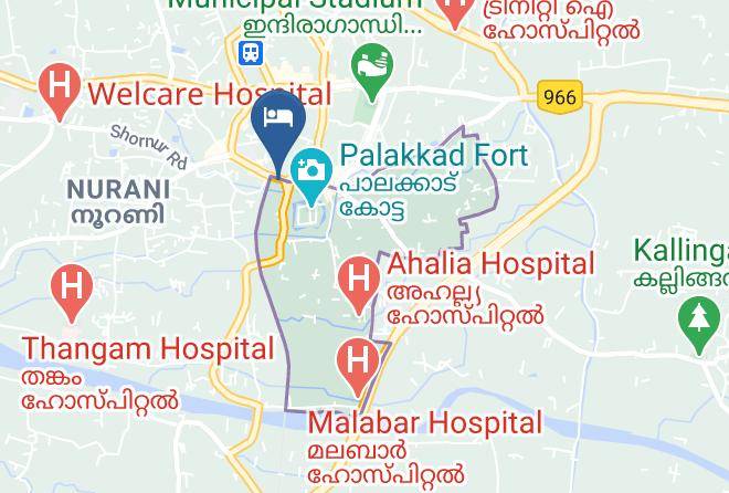 Palakkad - Hotel Indraprastha Maps