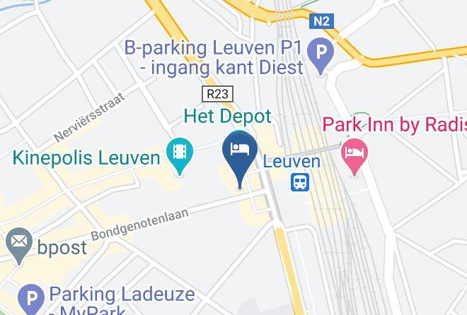 Flemish Brabant - Hotel Industrie Maps