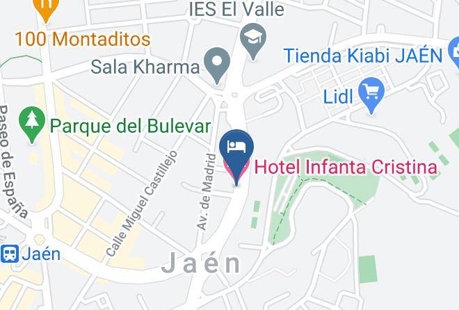 Jaen - Hotel Infanta Cristina Maps