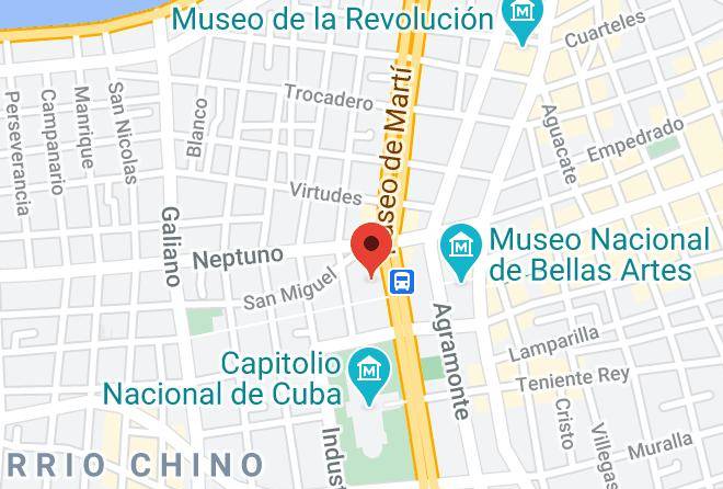Centro Habana - Hotel Inglaterra Maps