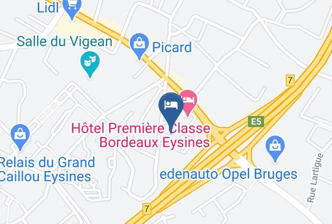 Hotel Initial By Balladins Bordeaux Eysines Map