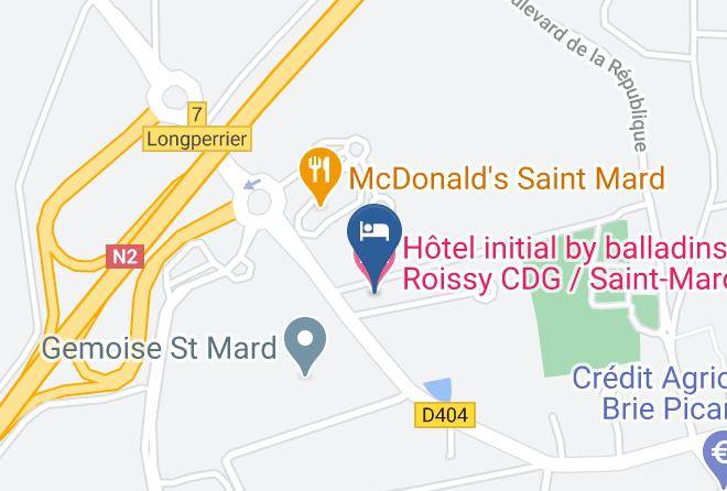 Seine Et Marne - Hotel Initial By Balladins Roissy Cdg Saint Mard Maps