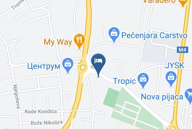 Banja Luka - Hotel Cetojevic Maps