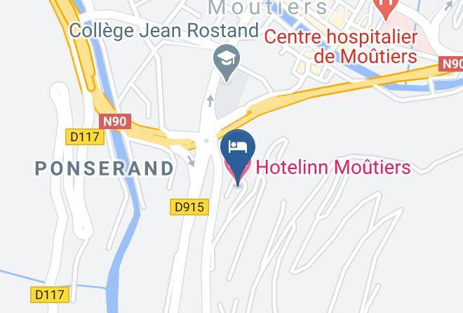 Savoie - Hotelinn Moutiers Maps