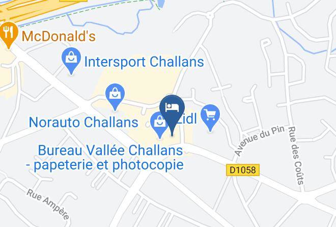 Vendee - Hotel Inn Design Resto Novo Challans Maps
