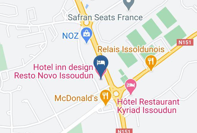 Indre - Hotel Inn Design Resto Novo Issoudun Maps