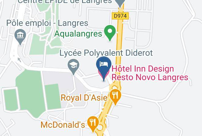Haute Marne - Hotel Inn Design Resto Novo Langres Maps